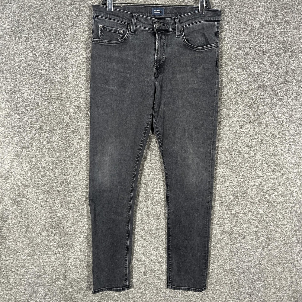 Citizens Of Humanity The London Jeans Mens 33x32 Gray Slim Skinny Stretch Denim